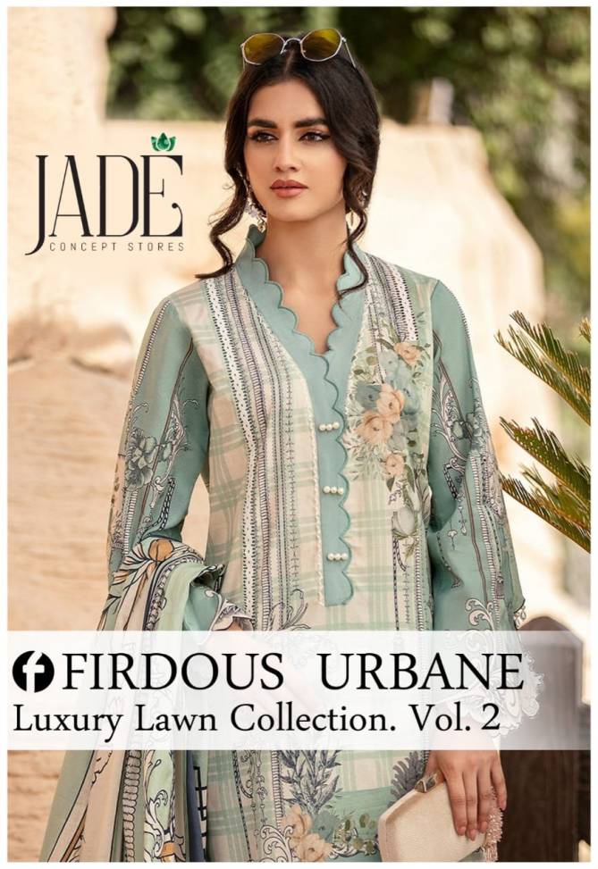 Firdous Urbane Luxury Lawn Collection 2 Casual Wear Karachi Cotton Dress Material Collection